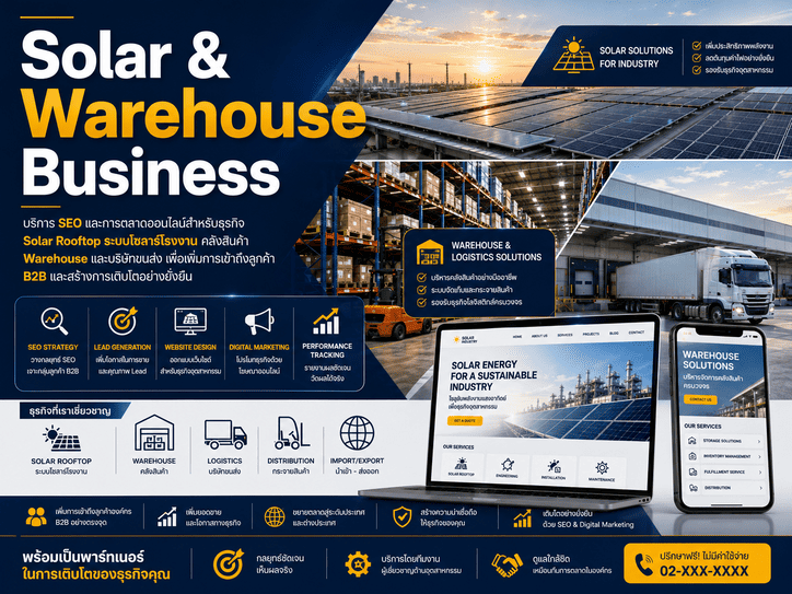 บริการ SEO B2B สำหรับ Solar Rooftop