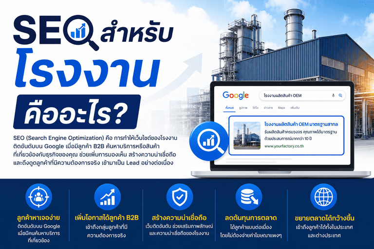 SEO สำหรับโรงงาน คืออะไร?